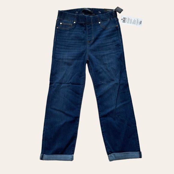 Liverpool Los Angeles Denim - Chloe Pull-ON Jeans Liverpool Los Angeles The Crop Size 6 Denim Blue NWT #218